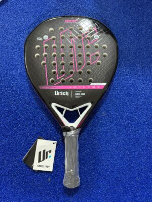 Paleta Padel Urich Deep Carbon 3k Nucleo Softeva Octogonal Color Negro/Rosa