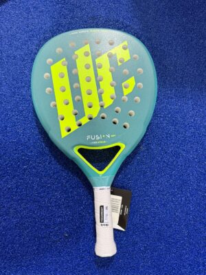 Pala de pádel Urich Fusion Soft 2025 color verde y amarillo vibrante